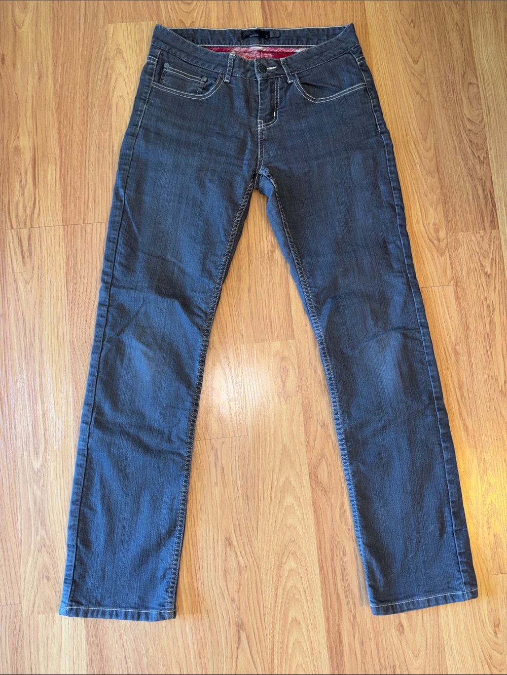 Prana Light Gray Women's Straight-Leg Jeans
